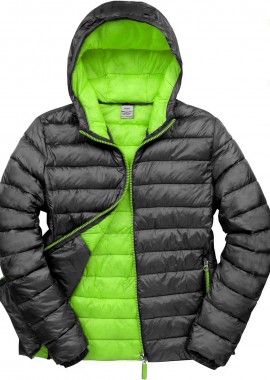 Μπουφάν με Κουκούλα Snow Bird R194M Result Black/Lime