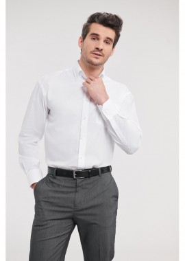Russell - Ανδρικό Πουκάμισο Μακρυμάνικο Non-iron R-956M-0 Russell Black White