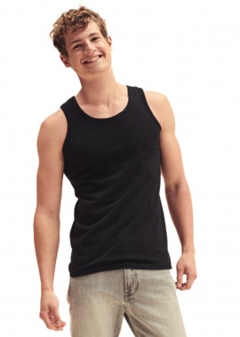Fruit of the Loom - Αμάνικο T-Shirt 61-098-0 Fruit of the Loom Unisex Black