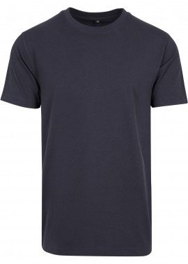 T-Shirt με Στρογγυλή Λαιμόκοψη BY004 Build Your Brand (BYB) Navy