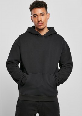 Ανδρικό Φούτερ με Κουκούλα Ultra Heavy Cotton Box BY162 Build Your Brand Black