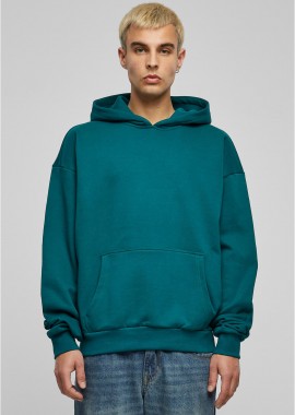 Ανδρικό Φούτερ με Κουκούλα Ultra Heavy Cotton Box BY162 Build Your Brand Retro Green