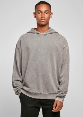 Φούτερ Hoodie Oversized BY191 Build Your Brand Acid Washed Asphalt