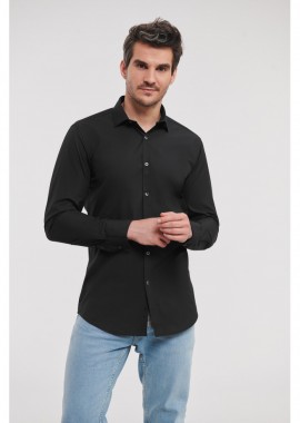 Russell - Μακρυμάνικο Πουκάμισο Stretch R-960M-0 Russell Black