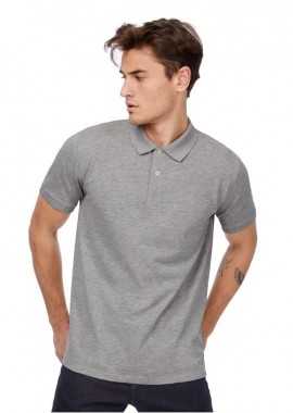 Ανδρική Μπλούζα Polo PM430 B & C Inspire Organic Heather Grey
