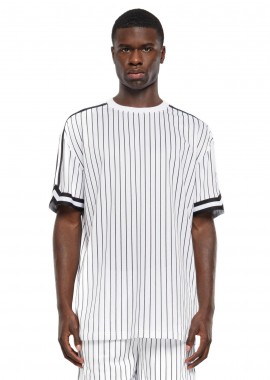 Oversized Ανδρική Μπλούζα Mesh Tee TB6680-01248 Urban Classics White/Black