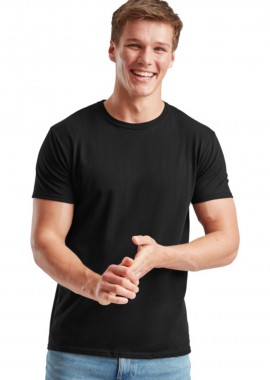T-Shirt 61-430-0 Fruit of the Loom Iconic 150 Slim Fit Black
