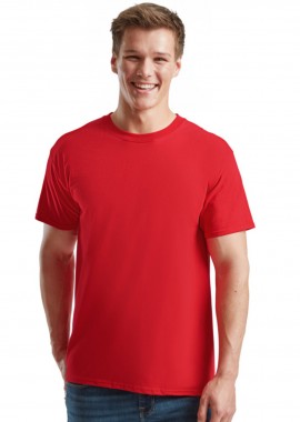 Fruit of the Loom - T-Shirt 61-422-0 Fruit of the Loom Ringspun Premium Iconic 195 Red