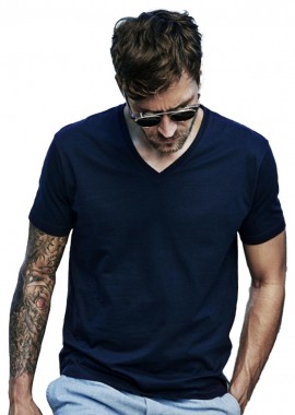 Tee Jays - Ανδρικό T-Shirt V-Neck 8006 Tee Jays Sof Tee Thin Line Navy