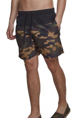 Μαγιό Σορτς TB1026 Urban Classics Black/Wood Camo Blk/Woodcamo
