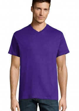 SOLS - T-Shirt 11155 SOL'S Master Greek V-Neck Jersey 150g Dark Purple
