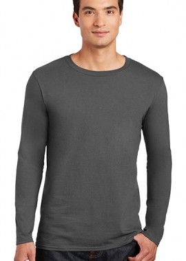 Μακρυμάνικο T-Shirt 64400 Gildan Softstyle Charcoal