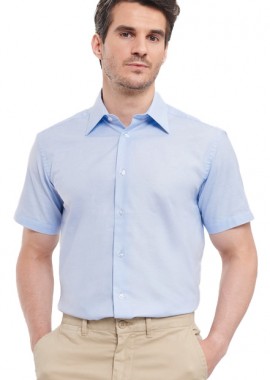 Russell - Κοντομάνικο Πουκάμισο R-923M Russell Tailored Fit Oxford Oxford Blue