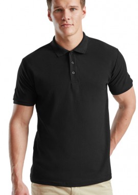 Ανδρική Μπλούζα Polo 63-204-0 Fruit of the Loom Heavyweight 65/35 Black