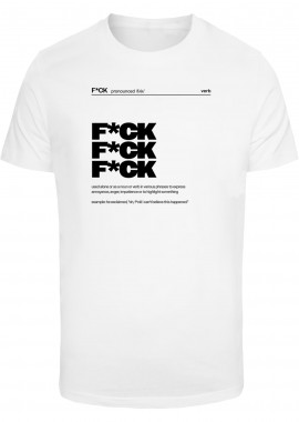F*ck Definition Tee Mister Tee MT3142-00220 White