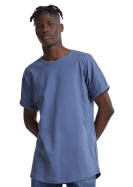 Urban Classics - Long Shaped Turnup T-Shirt Urban Classics TB1561 Vintageblue