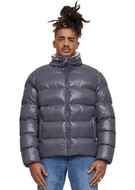 Urban Classics - Μπουφάν Puffer Recycled Zip Neck TB7014 Urban Classics Dark Stone