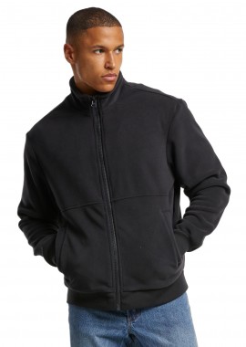 Colour Block Polar Fleece Jacket Urban Classics TB7016-00825 Black/Black