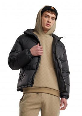 Μπουφάν Puffer με Κουκούλα TB7257 Urban Classics Black