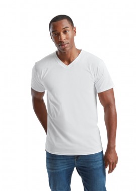 T-Shirt V-Neck 61-066-0 Fruit of the Loom Valueweight White