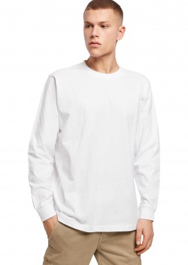 BYB - Μακρυμάνικη Μπλούζα BY091 Build Your Brand Longsleeve With Cuffrib White