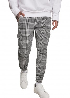 Urban Classics - Παντελόνι Cargo Jog TB3138 Urban Classics White/Black Λεύκο/Μαύρο