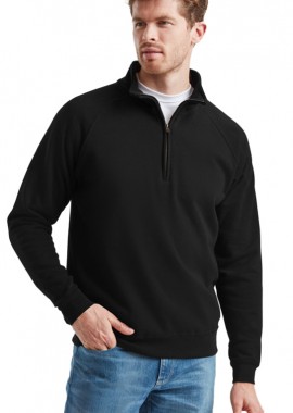 Fruit of the Loom - Φούτερ με Φερμουάρ Zip Neck 62-114-0 Fruit of the Loom Black