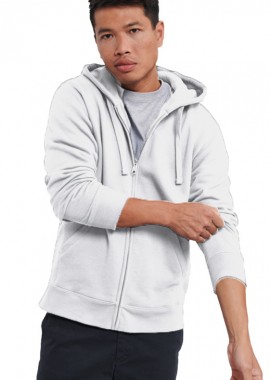 Russell - Φούτερ με Κουκούλα και Φερμουάρ Authentic Zip Hoodie R-266M-0 Russell White