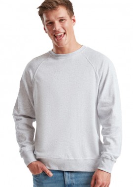 Fruit of the Loom - Φούτερ Raglan 62-138-0 Fruit of the Loom Lightweight Heather Grey