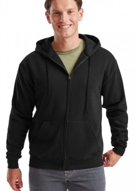 Zip Hoodie Φούτερ 62-034-0 Fruit of the Loom Black