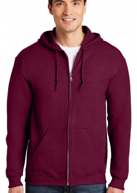 Gildan - Φούτερ Ζακέτα με Κουκούλα 18600 Gildan Heavy Blend Zip Hoodie Maroon