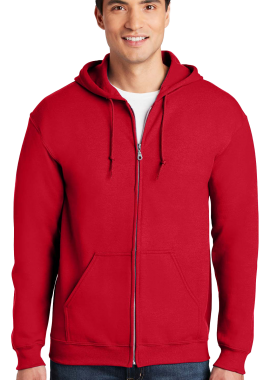 Gildan - Φούτερ Ζακέτα με Κουκούλα 18600 Gildan Heavy Blend Zip Hoodie Red