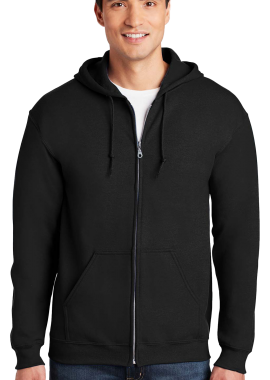 Gildan - Φούτερ Ζακέτα με Κουκούλα 18600 Gildan Heavy Blend Zip Hoodie Black