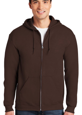 Gildan - Φούτερ Ζακέτα με Κουκούλα 18600 Gildan Heavy Blend Zip Hoodie Dark Chocolate