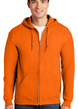 Gildan - Φούτερ Ζακέτα με Κουκούλα 18600 Gildan Heavy Blend Zip Hoodie Safety Orange