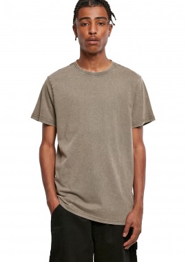 BYB - Ανδρικό T-Shirt Acid Washed Round Neck BY190 Build Your Brand Dark Khaki darkkhaki
