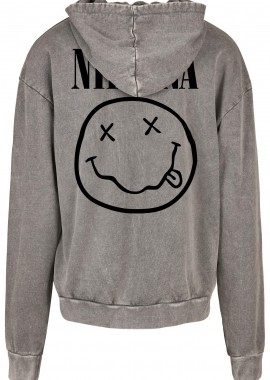Rock Avenue - Oversized Premium Hoodie Nirvana Logo Album Art Rock Avenue Asphalt
