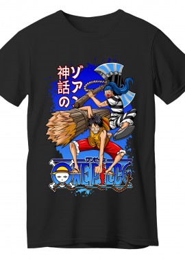 Pop Culture - T-Shirt One Piece 2d D Pop Culture Black