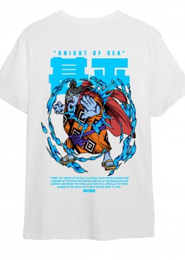 T-Shirt One Piece Jinbei Pop Culture White