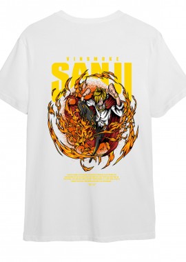 T-Shirt One Piece Vinsmoke Sanji Pop Culture White
