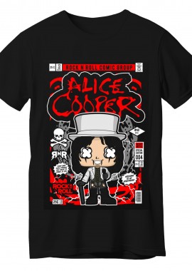 Pop Culture - T-Shirt Alice Cooper Pop Culture Black
