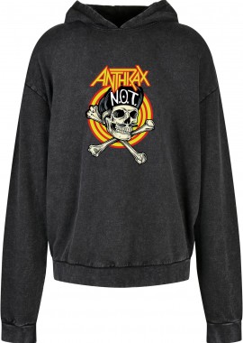 Oversized Premium Hoodie Anthrax Art2 Rock Avenue Black