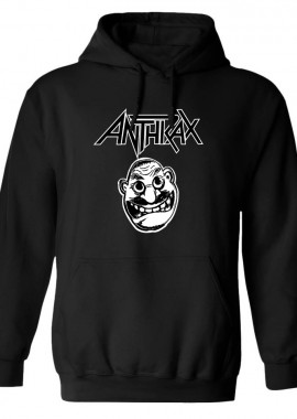 Rock Avenue - Hoodie Anthrax Not Man Rock Avenue Black