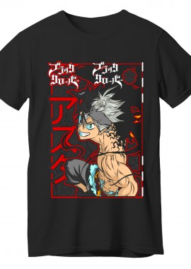 T-Shirt Asta Black Clover Pop Culture Black