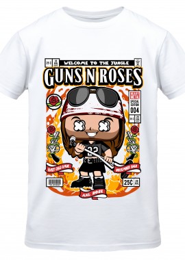 Pop Culture - T-Shirt Axl Rose Pop Culture White