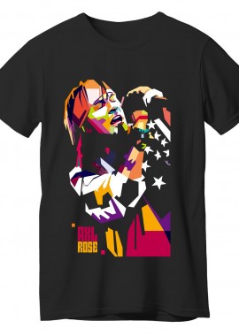 Rock Avenue - T-Shirt Axl Rose Art2 Rock Avenue Black