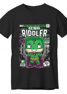 Pop Culture - T-Shirt Batman Riddler Pop Culture Black