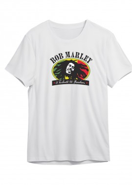 Rock Avenue - T-Shirt Bob Marley Art1 Rock Avenue White