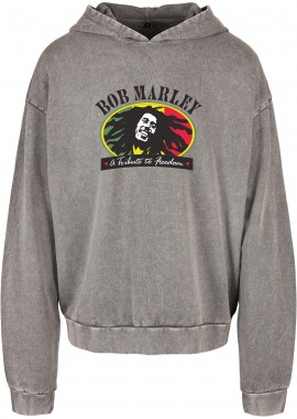 Rock Avenue - Oversized Premium Hoodie Bob Marley Art1 Rock Avenue Asphalt