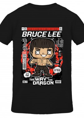 T-Shirt Bruce Lee Pop Culture Black